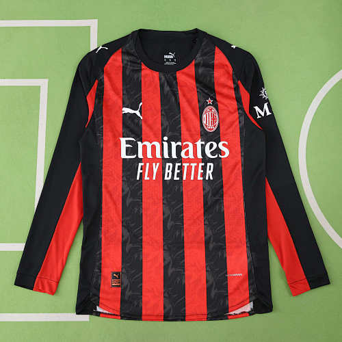 A.C. Milan Home Long Sleeve Player Version