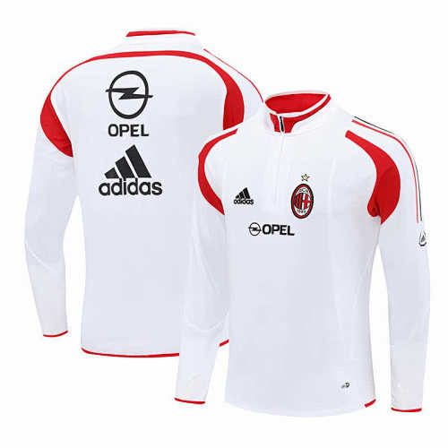 A.C. Milan White Half Pull Training Suit