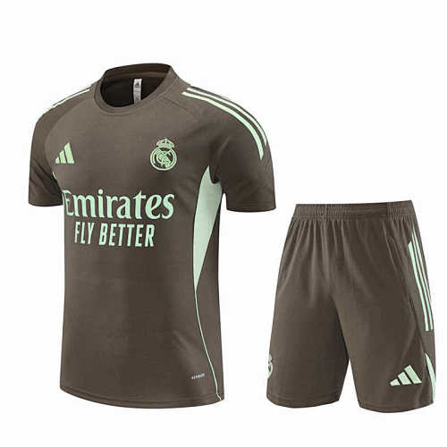 Real Madrid CF Training Clothes Suit Short Sleeve Fan Version