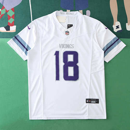 Minnesota Vikings White 3th Generation 18 Jefferson