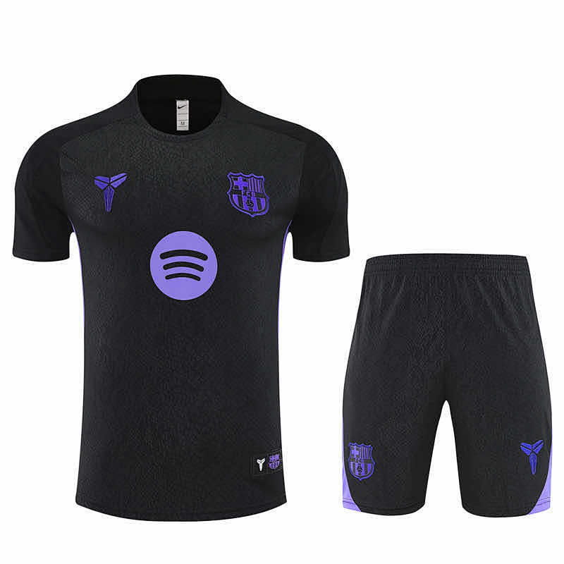 FC Barcelona Barça Training Clothes Suit Short Sleeve Fan Version