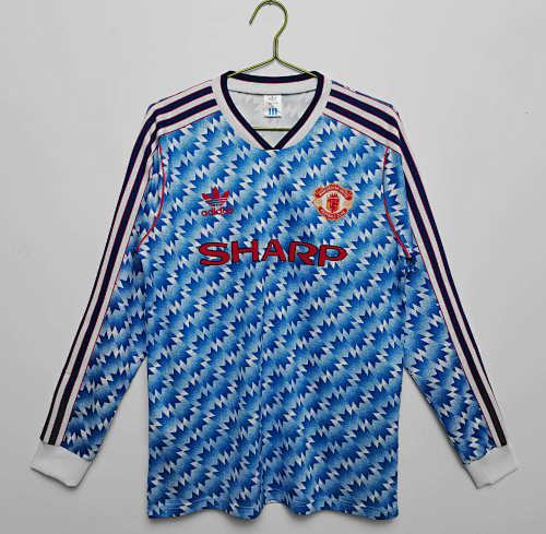 Manchester United Away Long Sleeved Retro Fan Version