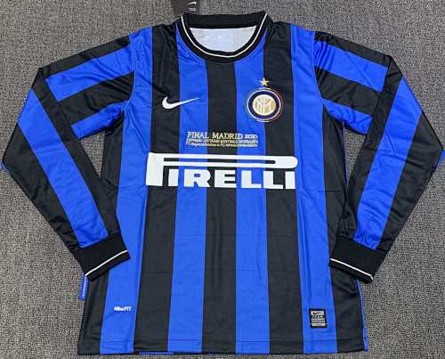 Inter Milan Home Long Sleeved Retro Fan Version