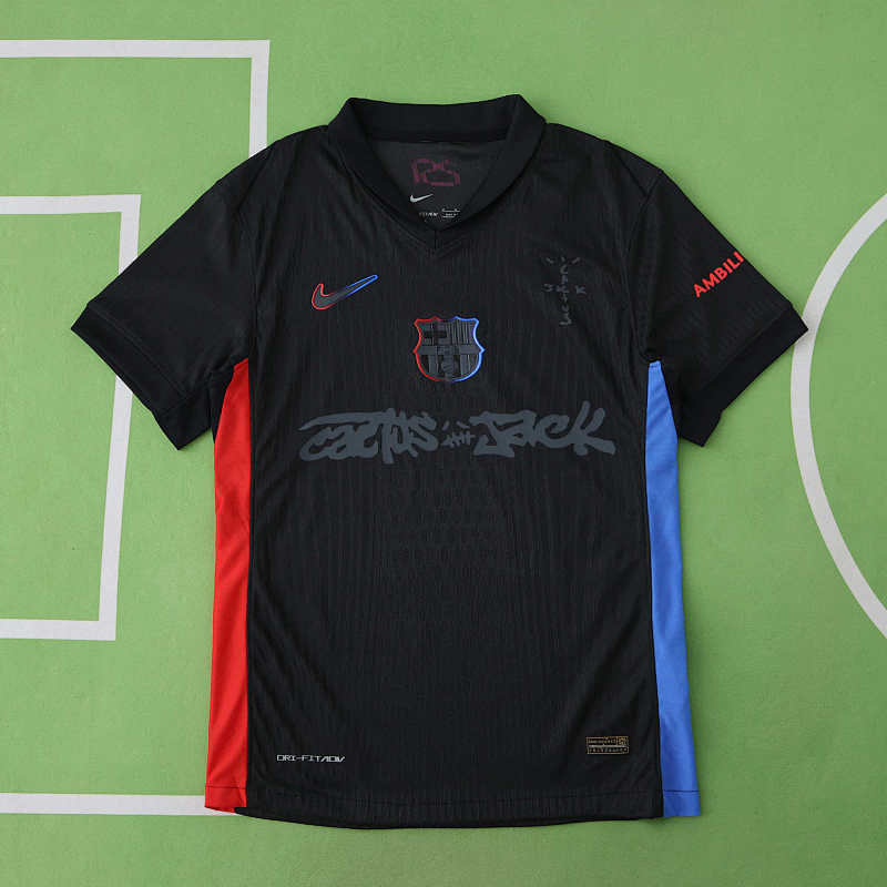 Limited Edition FC Barcelona X Travis Scott Jersey. FC Barcelona 24 25 Away Player Version