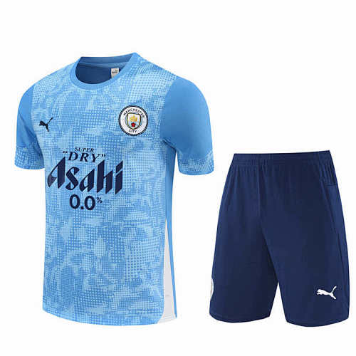 Manchester City F.C. Training Clothes Suit Short Sleeve Fan Version
