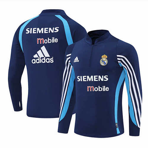 Real Madrid CF Royal Blue Half Pull Training Suit