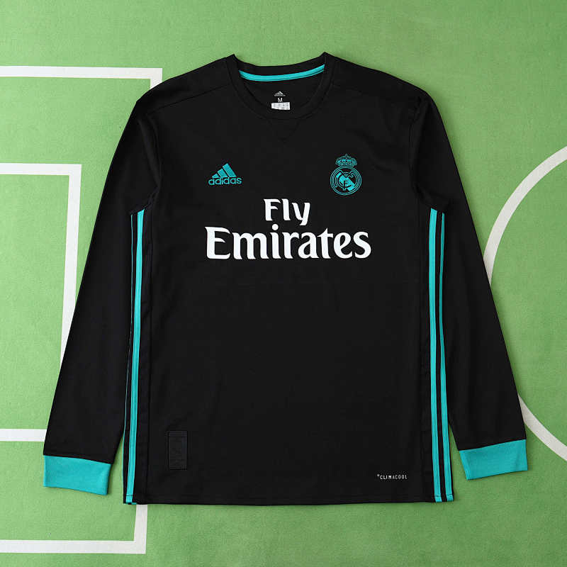 17-18 Season Real Madrid Away Long Sleeve Retro Fan Version