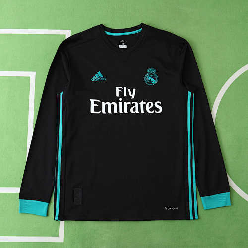 17-18 Season Real Madrid Away Long Sleeve Retro Fan Version