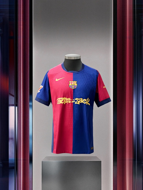 Limited Edition FC Barcelona X Travis Scott Jersey. FC Barcelona 24 25 Men S Kit Player V