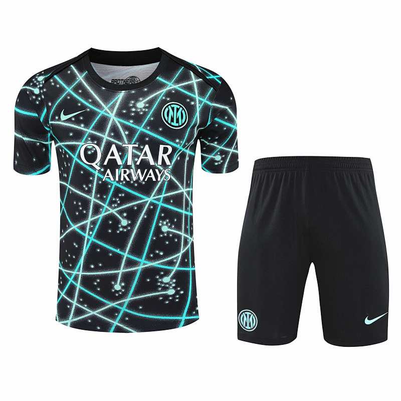 F.C. Internazionale Milano Training Clothes Suit Short Sleeve Fan Version