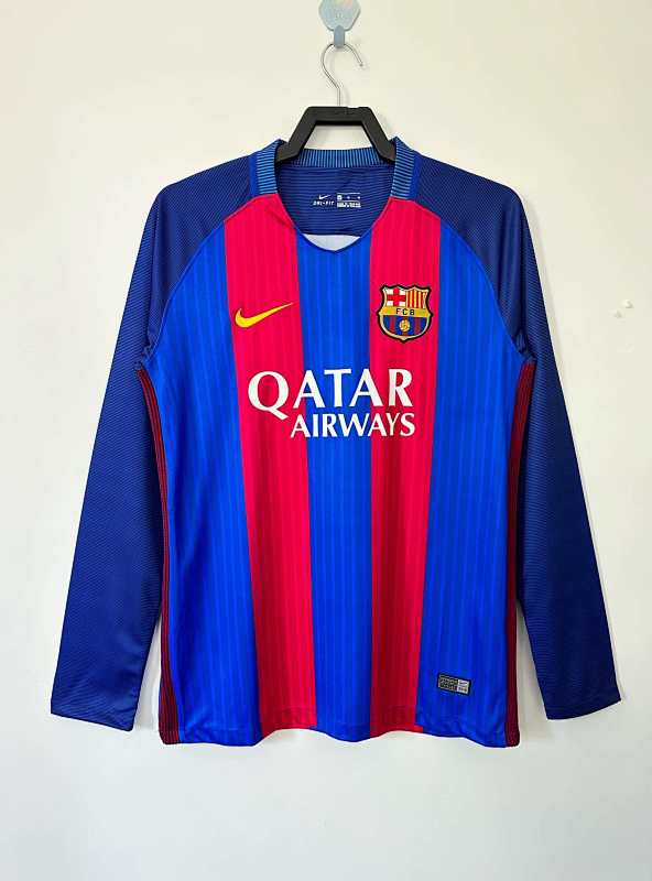 Barcelona Home Long Sleeves Retro Fan Version