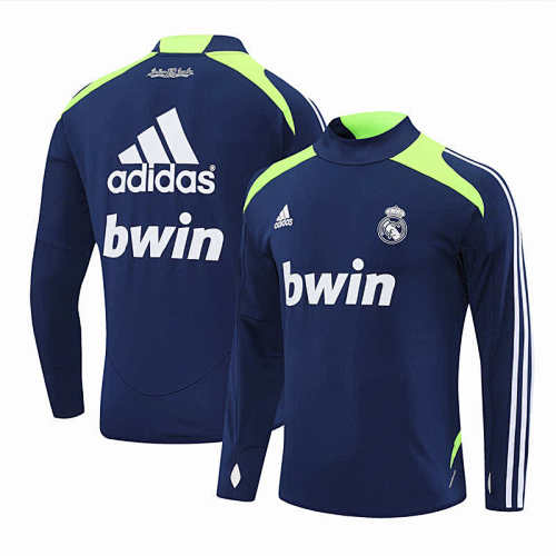 Real Madrid CF Royal Blue Half Pull Training Suit