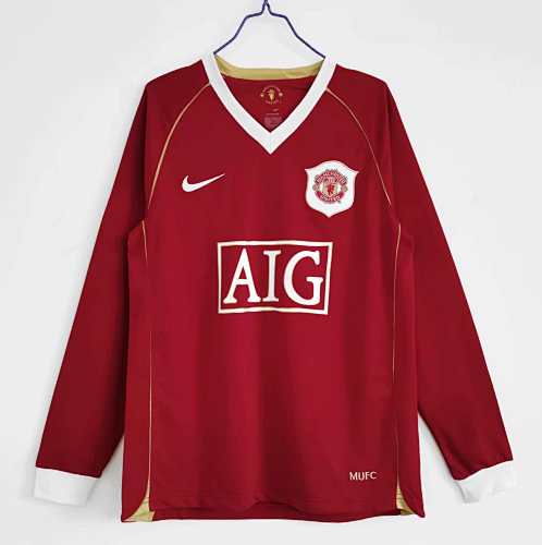 Manchester United Home Long Sleeved Retro Fan Version