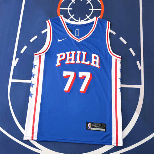 Nba Philadelphia 76ers Blue 77 Edgecombe