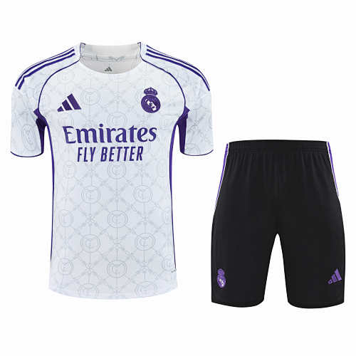 Real Madrid CF Training Clothes Suit Short Sleeve Fan Version