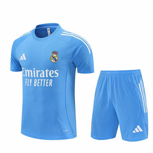 Real Madrid CF Training Clothes Suit Short Sleeve Fan Version