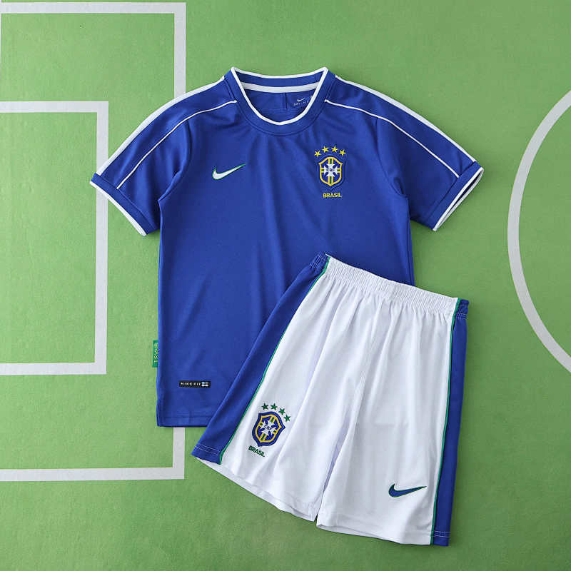 Brazil Away Retro Kids Kit