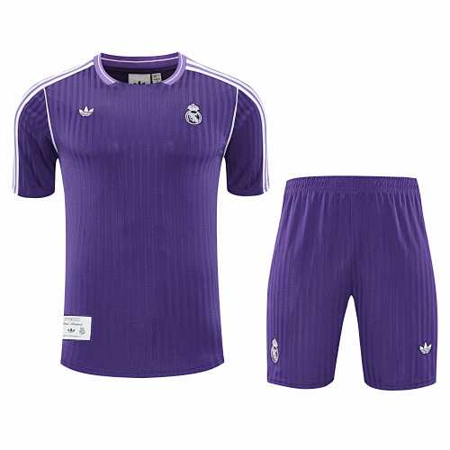 Real Madrid CF Training Clothes Suit Short Sleeve Fan Version
