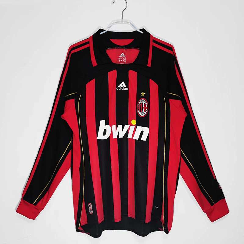 AC Milan Home Long Sleeved Retro Fan Version
