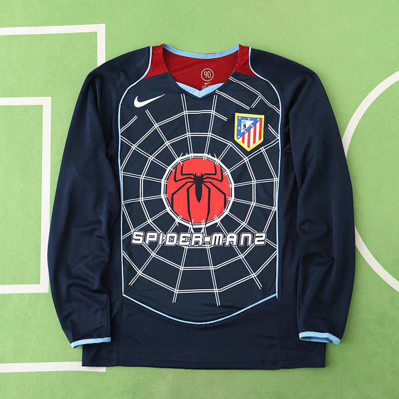 Club Atlético De Madrid Away Long Sleeved Retro Fan Version