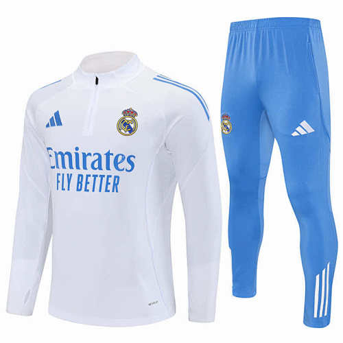 Real Madrid CF Half Zip Training Suit Set