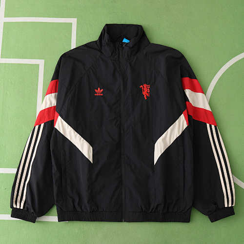 Manchester United F.C. Black Windbreaker