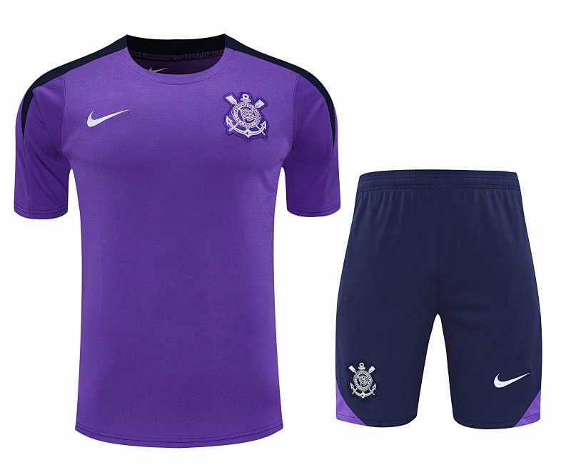 Sport Club Corinthians Paulista Training Clothes Suit Short Sleeve Fan Version