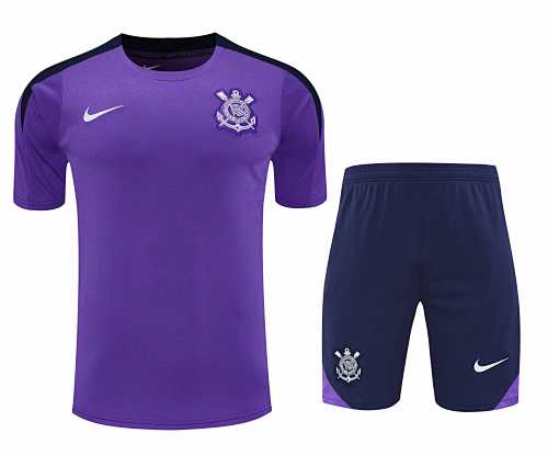 Sport Club Corinthians Paulista Training Clothes Suit Short Sleeve Fan Version