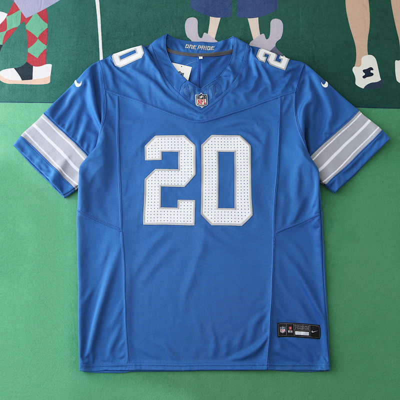 Detroit Lions Blue 3th Generation 20 Sanders