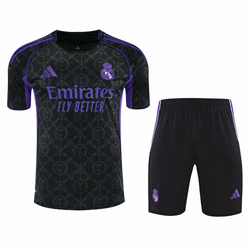 Real Madrid CF Training Clothes Suit Short Sleeve Fan Version