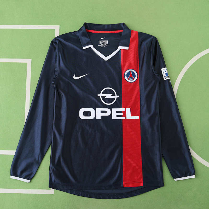 Paris Saint-Germain F.C. Home Long Sleeved Retro Fan Version