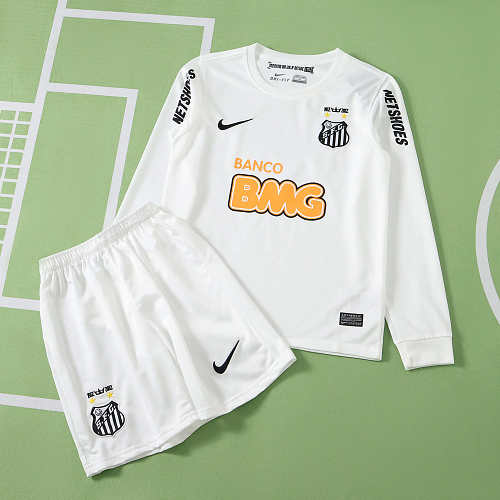 Santos FC Home Retro Long Sleeves Kids Kit