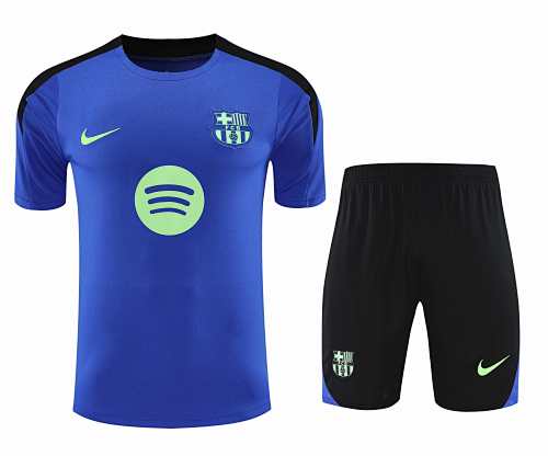FC Barcelona Barça Training Clothes Suit Short Sleeve Fan Version