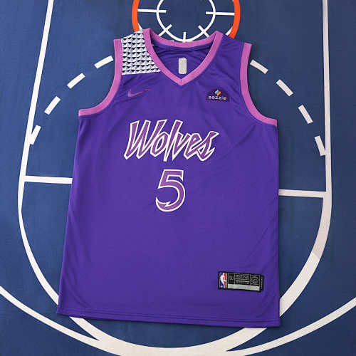 Nba Minnesota Timberwolves Purple 5 Edwards