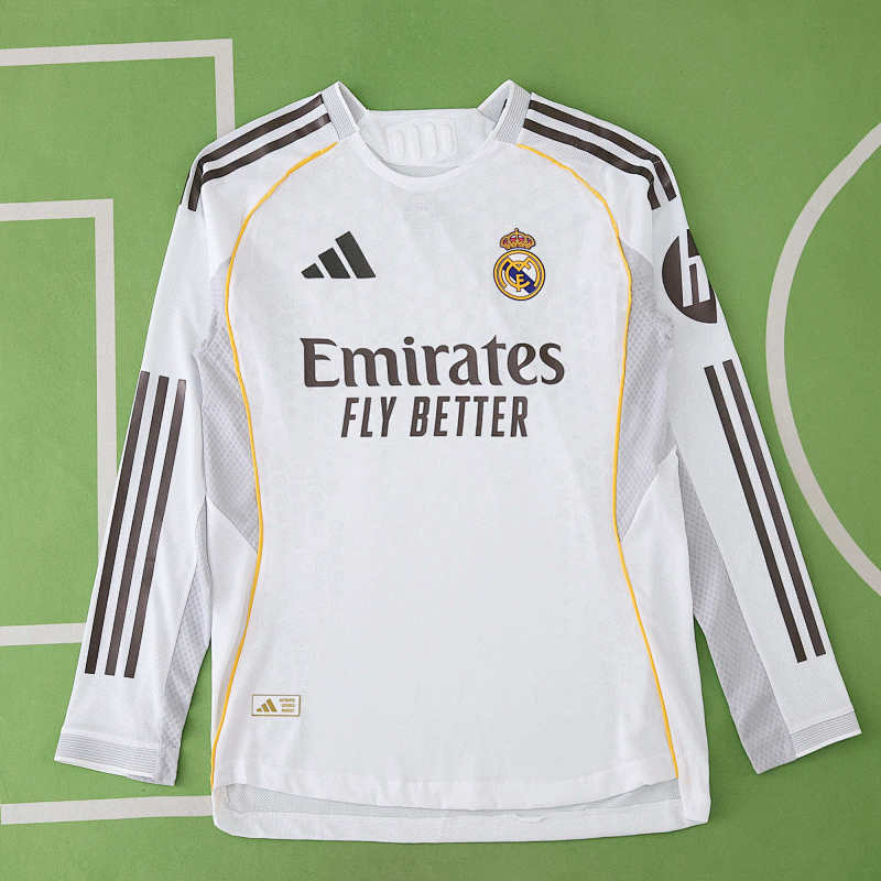Real Madrid CF Home Long Sleeve Player Version
