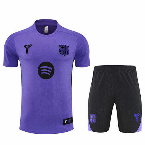 FC Barcelona Barça Training Clothes Suit Short Sleeve Fan Version