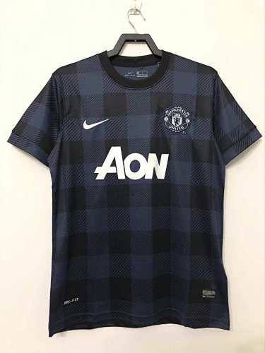 Manchester United Away Black Retro Fan Version