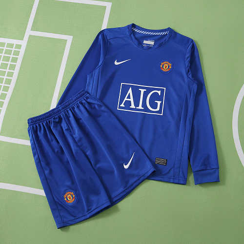 Manchester United F.C. Third Retro Long Sleeves Kids Kit