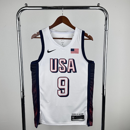 USA National Team White 9 Halliburton