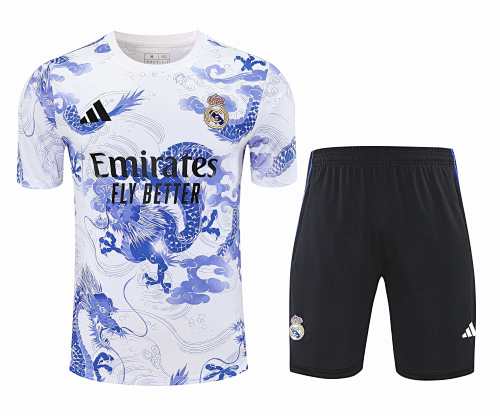 Real Madrid CF Training Clothes Suit Short Sleeve Fan Version