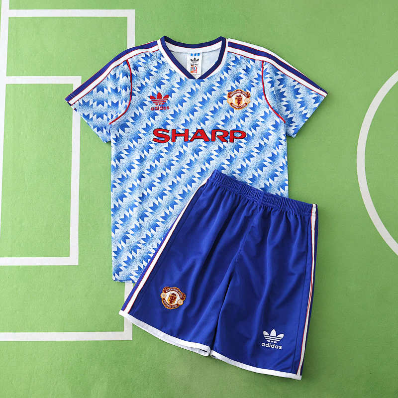 Manchester United F.C. Away Retro Kids Kit