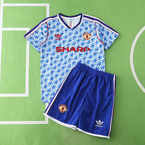 Manchester United F.C. Away Retro Kids Kit