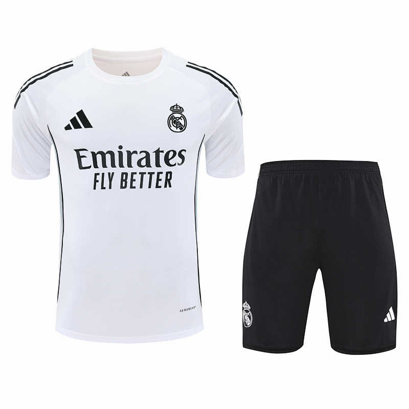 Real Madrid CF Training Clothes Suit Short Sleeve Fan Version
