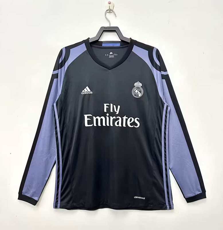 Real Madrid Third Long Sleeved Retro Fan Version