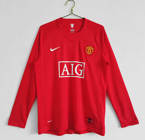 Manchester United Home Long Sleeved Retro Fan Version