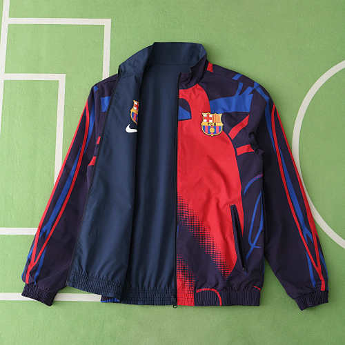 FC Barcelona Barça Wear On Both Sides Windbreaker