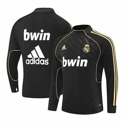 Real Madrid CF Black Half Pull Training Suit