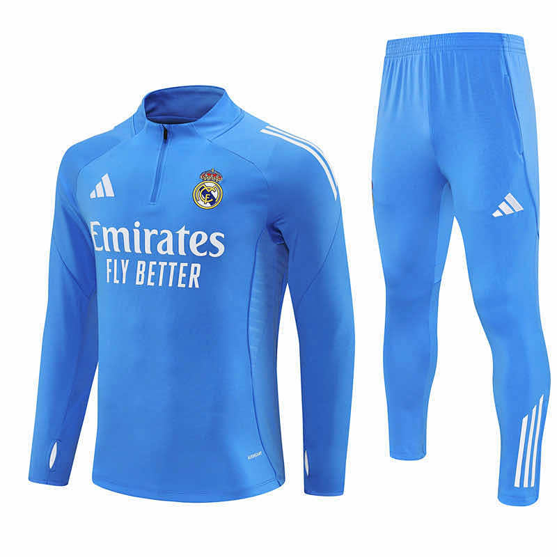 Real Madrid CF Half Zip Training Suit Set