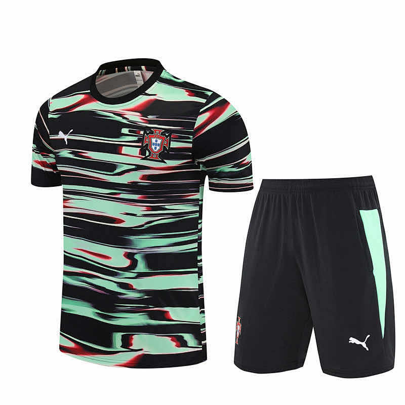 Portugal Training Clothes Suit Short Sleeve Fan Version