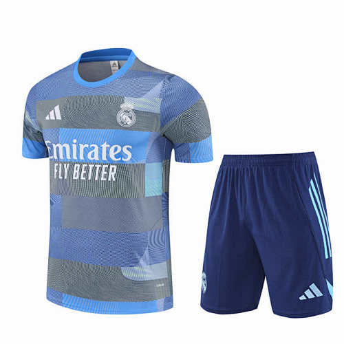 Real Madrid CF Training Clothes Suit Short Sleeve Fan Version